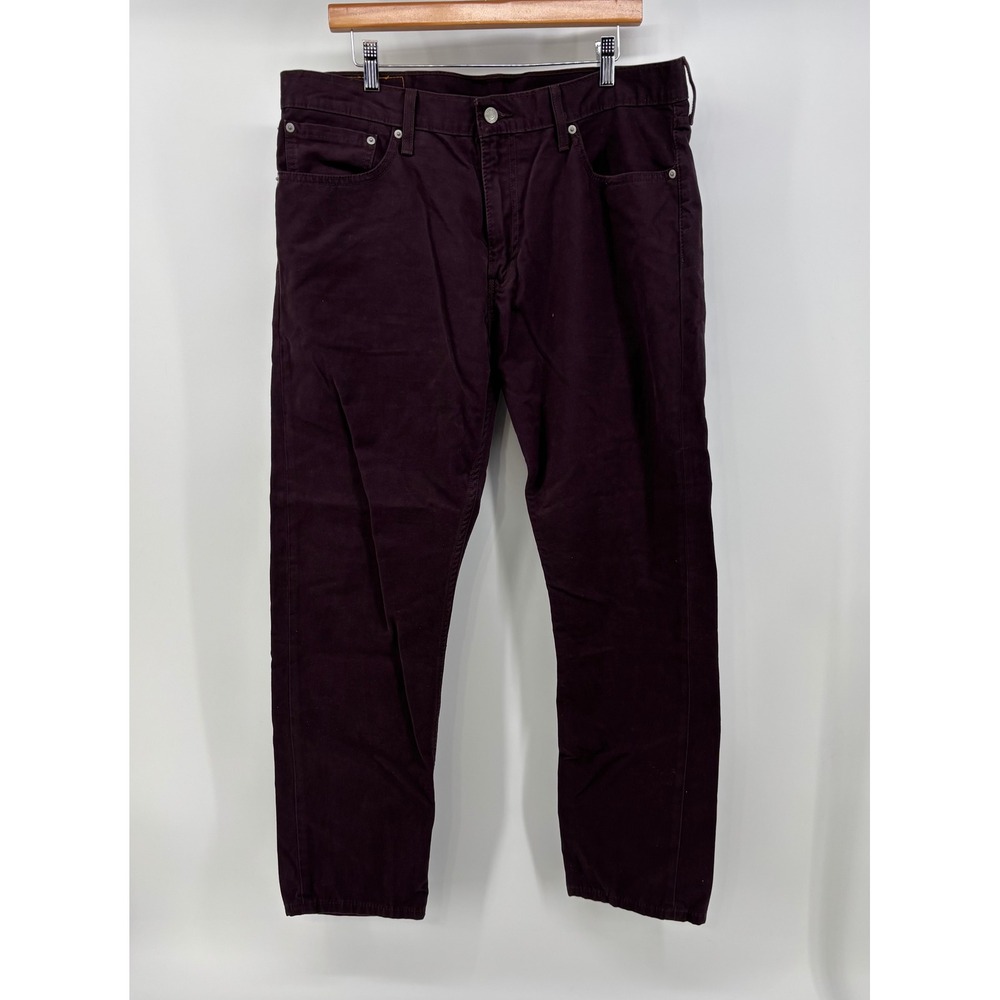 Levi's 508 Men's W36 L30 Burgundy Maroon Regular Tapered White Tab